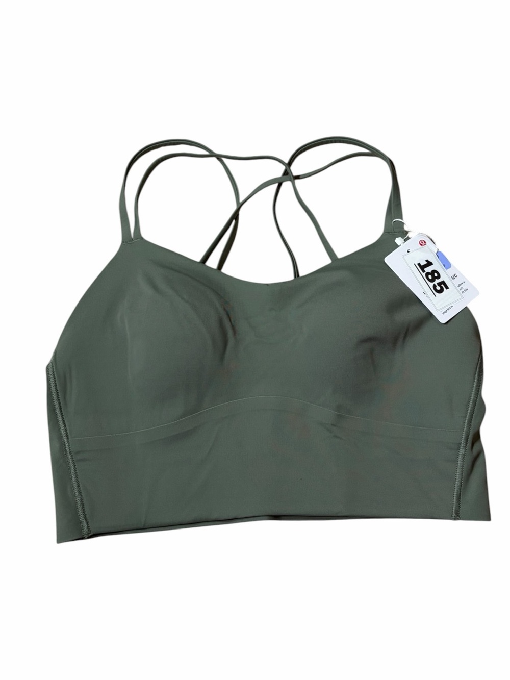 NWT Lululemon Like a Cloud Longline Bra *B/C Cup (Willow Leaf) Size 6